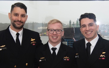 Royal Australian Navy Sailors graduate Submarine Officer Basic Course: next step, assignment to U.S. nuclear-powered attack submarines