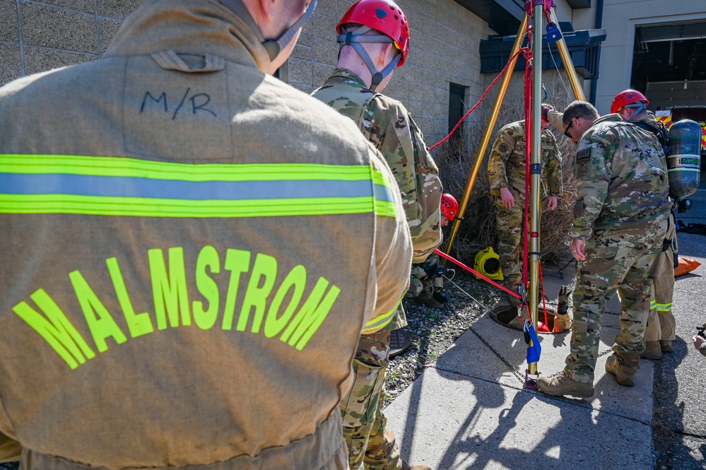 341 CES firefighters hone confined space rescue skills