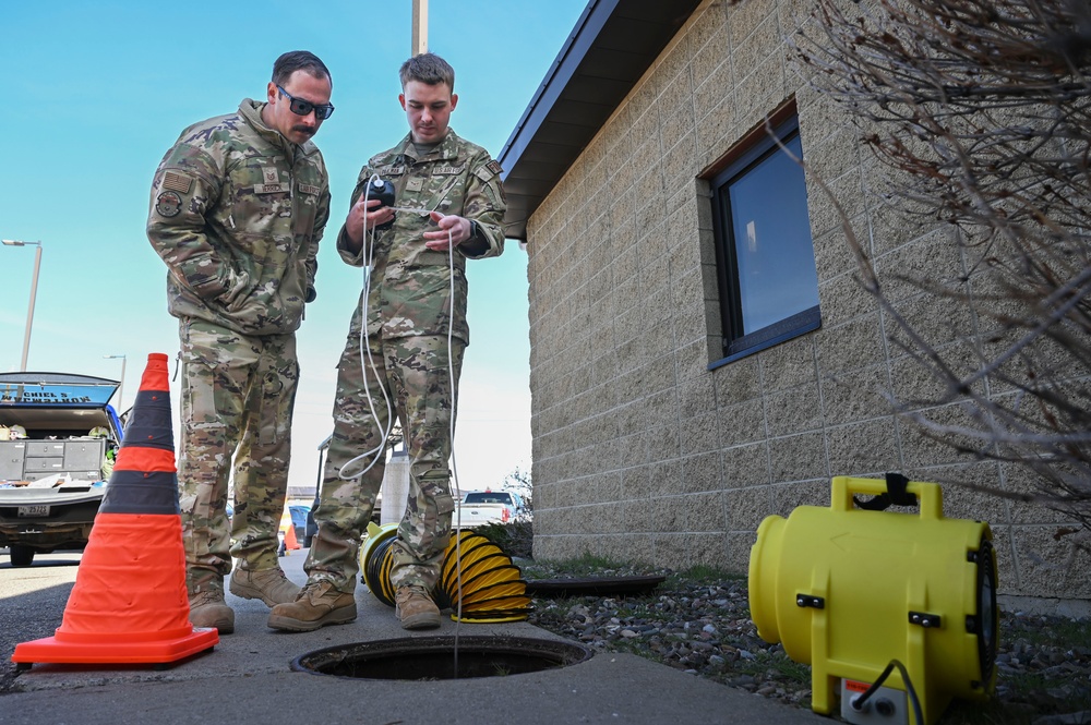 341 CES firefighters hone confined space rescue skills