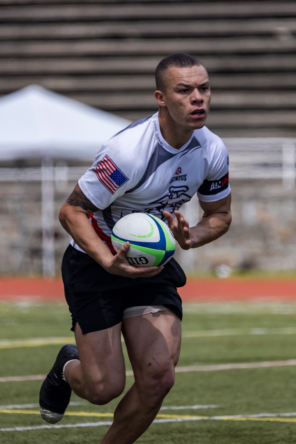U.S. Marines and the Royal Marines Compete in a Rugby Match During the 2024 Virginia Gauntlet