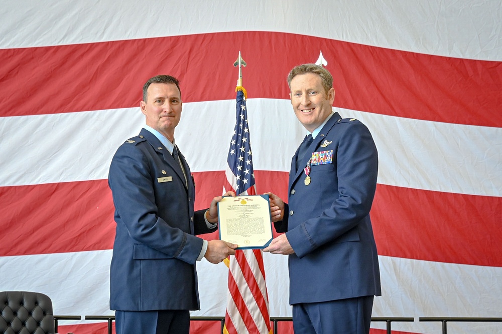 19th Operations Support Squadron change of command ceremony