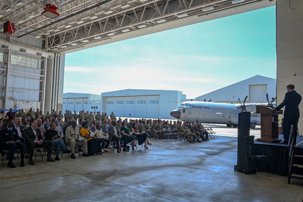 19th Operations Support Squadron change of command ceremony