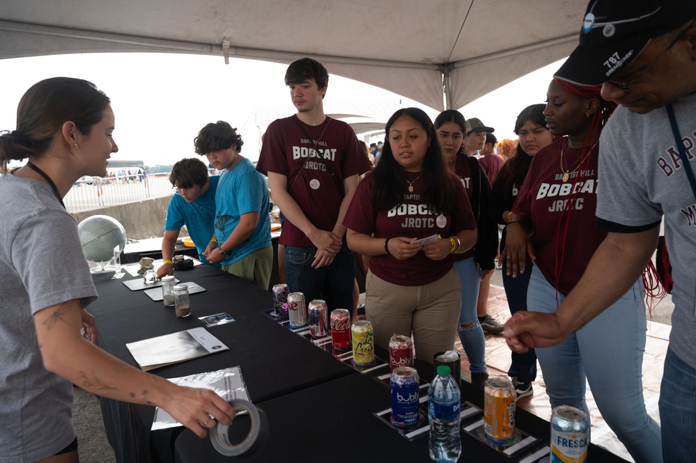 Charleston Airshow 2024 STEM Exhibit demonstration