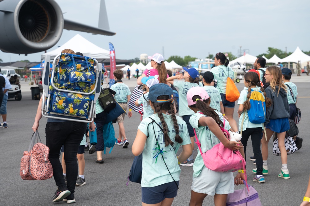 Charleston Airshow 2024 STEM Exhibit demonstration