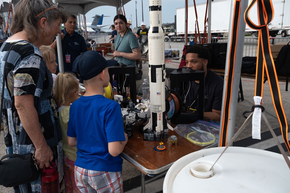 Charleston Airshow 2024 STEM Exhibit demonstration