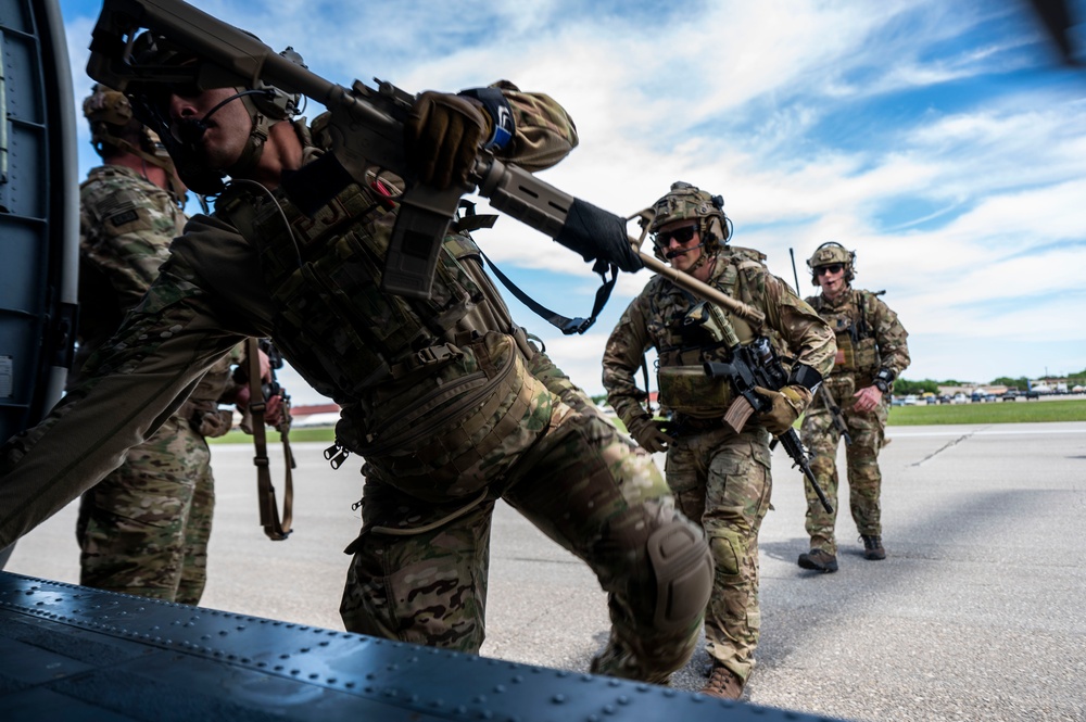 DVIDS - Images - Pararescue Jumpers perform a rescue demonstration at ...