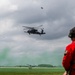 Pararescue Jumpers perform a rescue demonstration at The Great Texas Airshow 2024