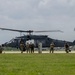 Pararescue Jumpers perform a rescue demonstration at The Great Texas Airshow 2024