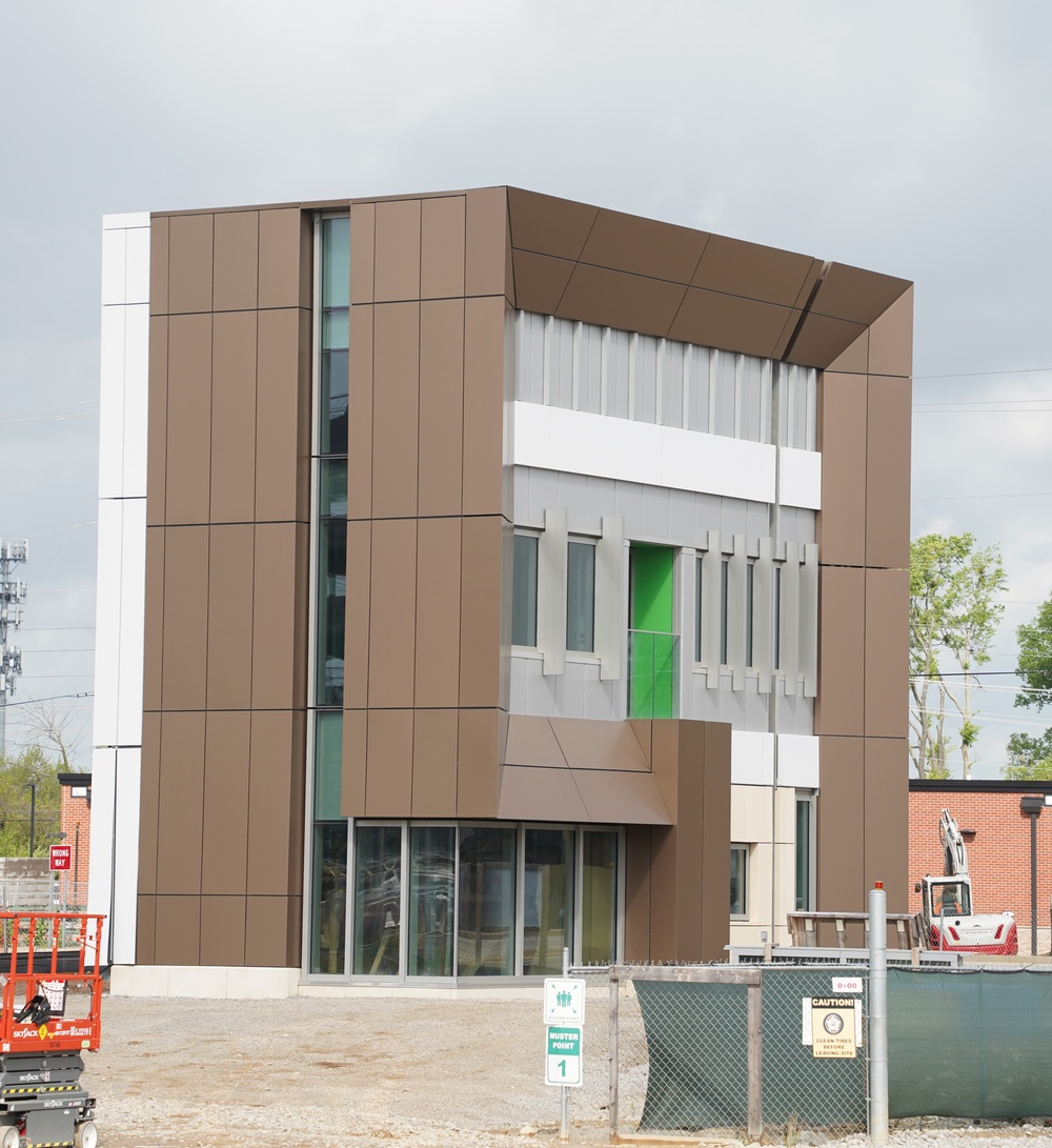 Construction continues at the Louisville VA Medical Center April 17, 2024