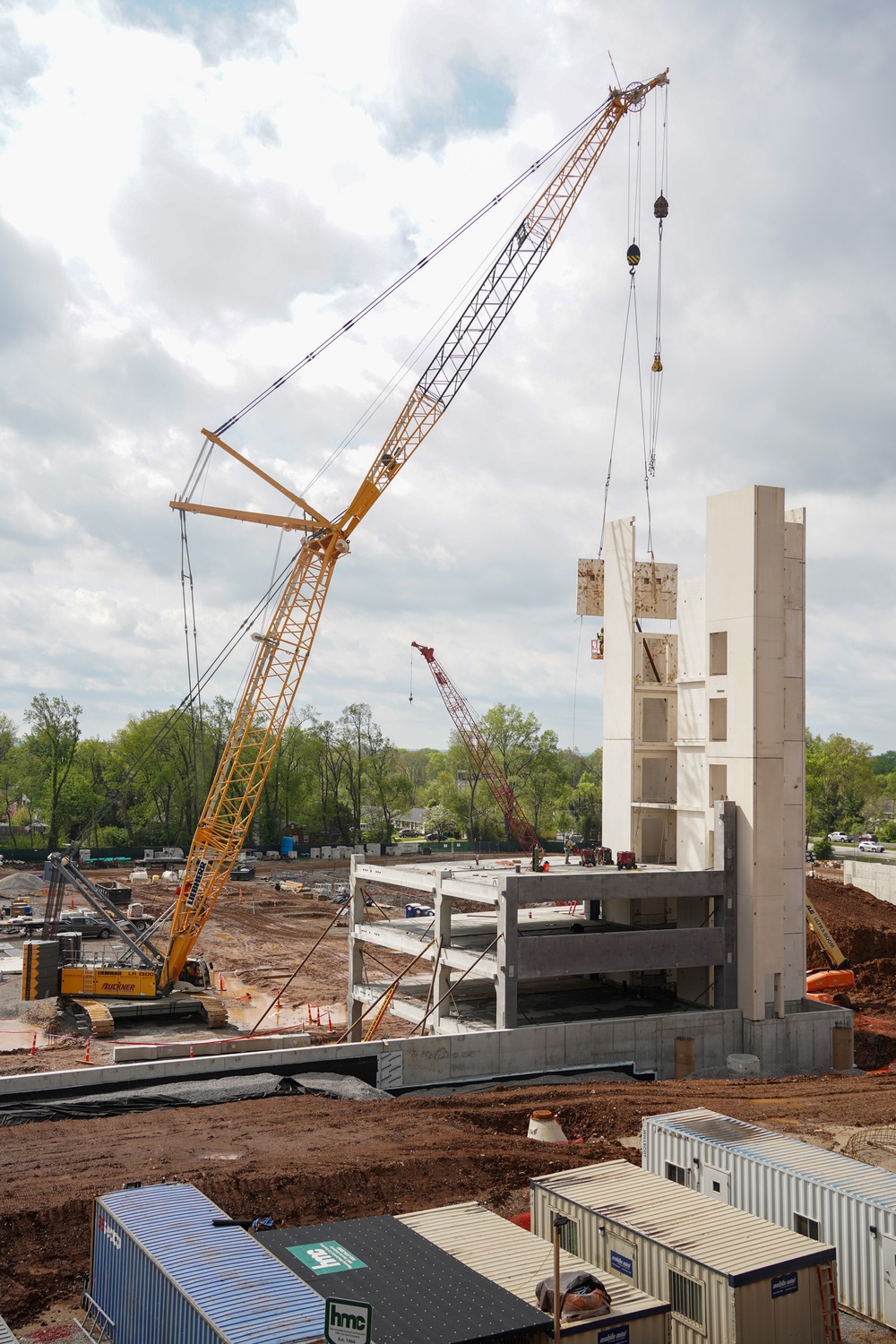 Construction continues at the Louisville VA Medical Center April 17, 2024