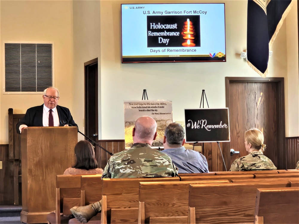 Fort McCoy observes 2024 Holocaust Remembrance Day, National Days of Remembrance