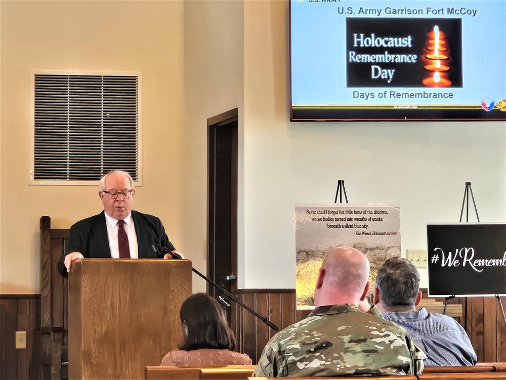 Fort McCoy observes 2024 Holocaust Remembrance Day, National Days of Remembrance