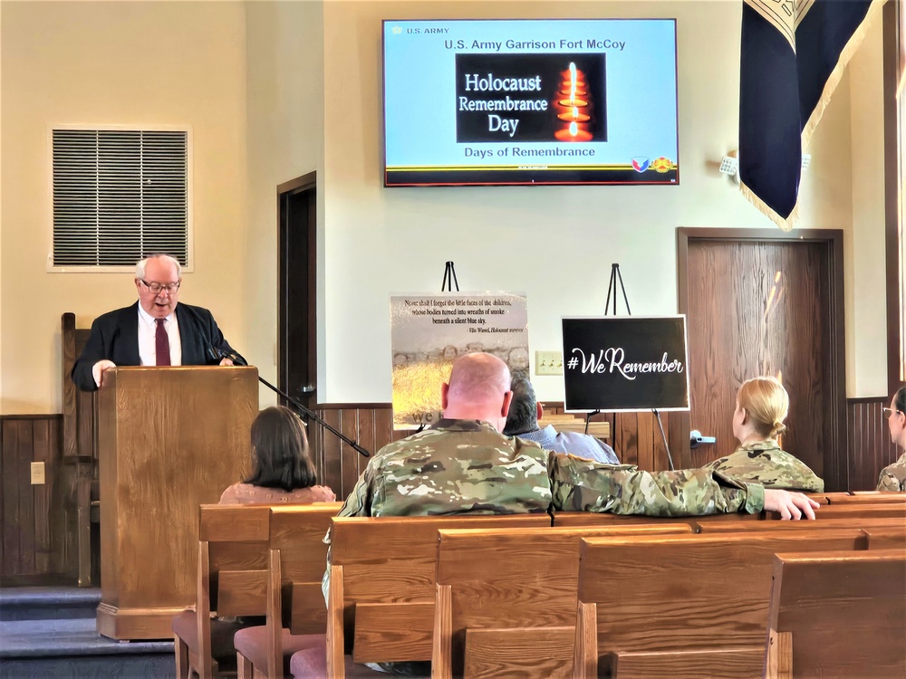 Fort McCoy observes 2024 Holocaust Remembrance Day, National Days of Remembrance