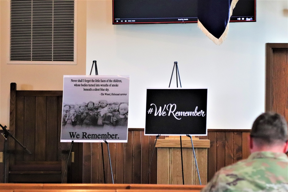 Fort McCoy observes 2024 Holocaust Remembrance Day, National Days of Remembrance