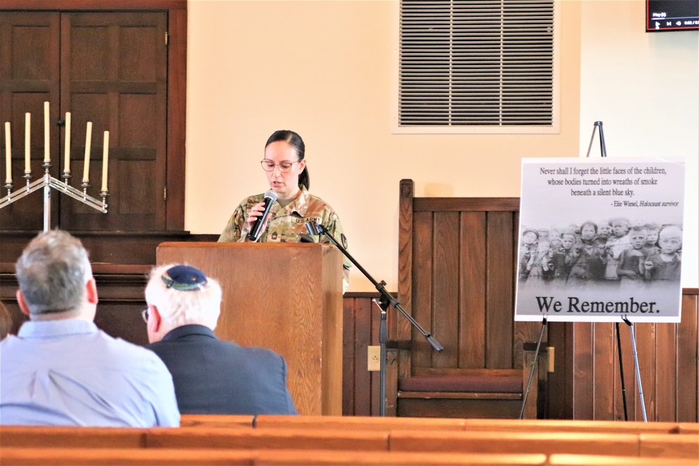 Fort McCoy observes 2024 Holocaust Remembrance Day, National Days of Remembrance