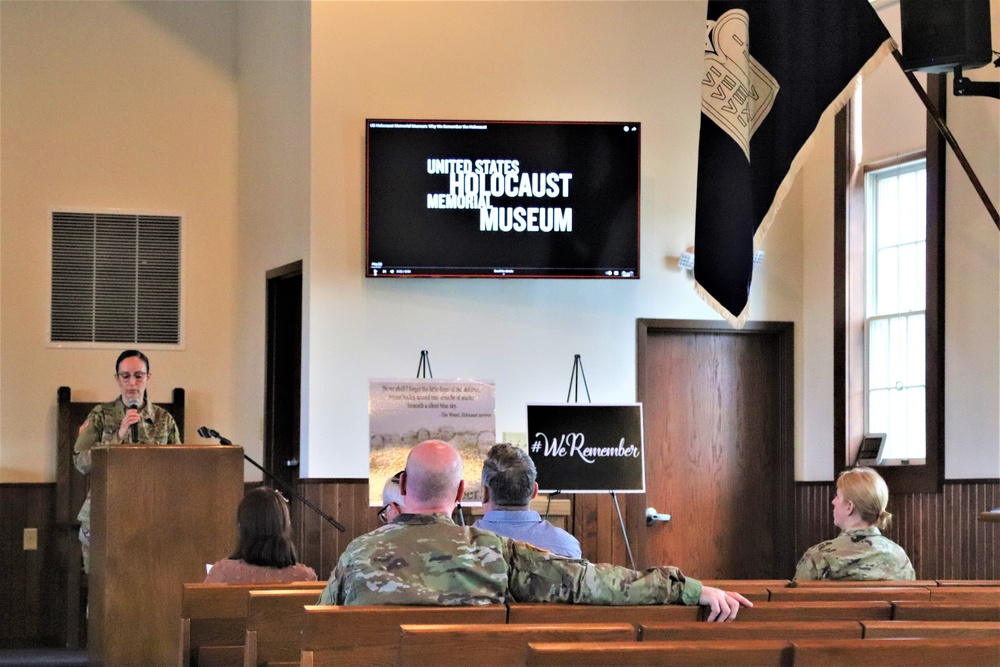 Fort McCoy observes 2024 Holocaust Remembrance Day, National Days of Remembrance