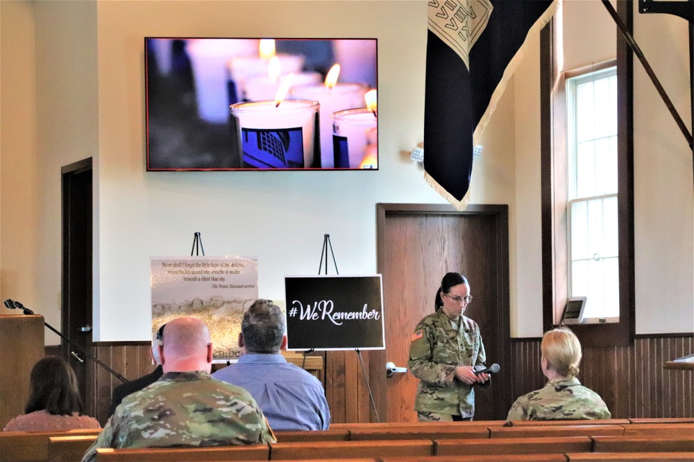 Fort McCoy observes 2024 Holocaust Remembrance Day, National Days of Remembrance