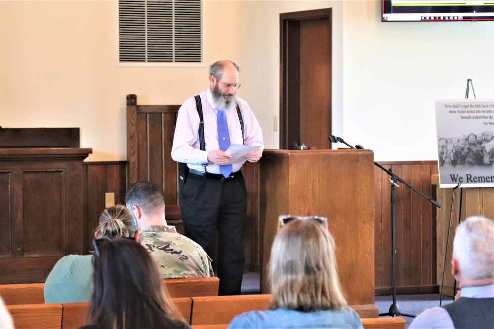 Fort McCoy observes 2024 Holocaust Remembrance Day, National Days of Remembrance