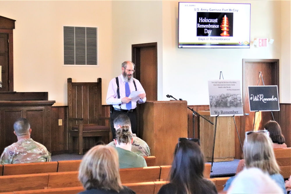 DVIDS - Images - Fort McCoy observes 2024 Holocaust Remembrance Day ...