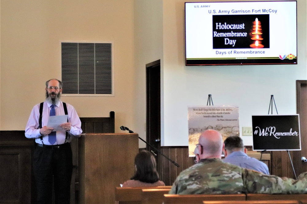 Fort McCoy observes 2024 Holocaust Remembrance Day, National Days of Remembrance