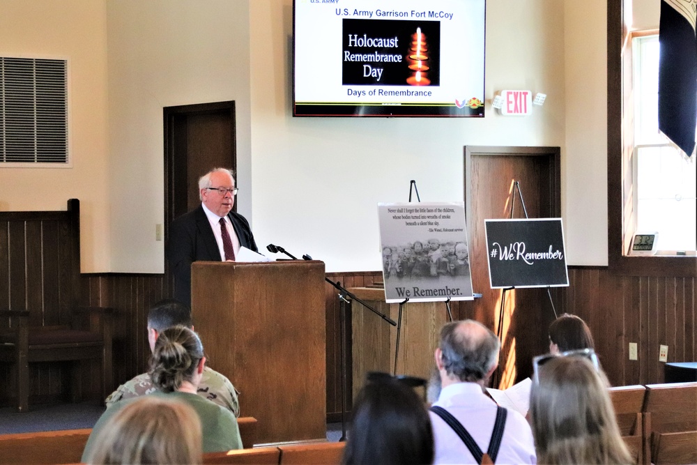 Fort McCoy observes 2024 Holocaust Remembrance Day, National Days of Remembrance