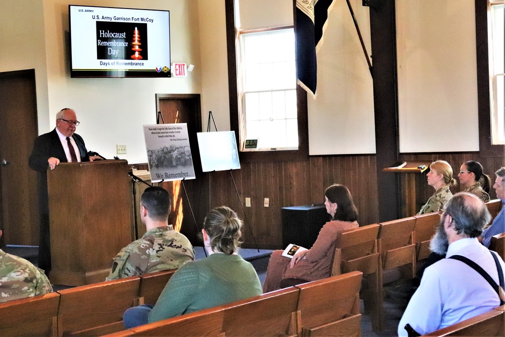 Fort McCoy observes 2024 Holocaust Remembrance Day, National Days of Remembrance