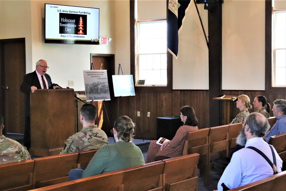 Fort McCoy observes 2024 Holocaust Remembrance Day, National Days of Remembrance