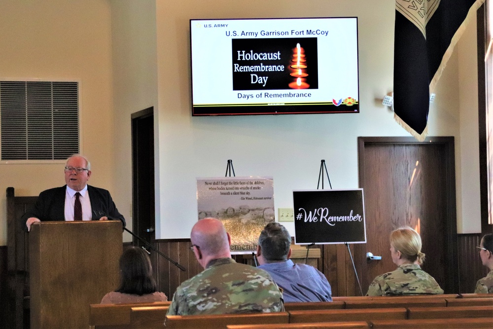 Fort McCoy observes 2024 Holocaust Remembrance Day, National Days of Remembrance