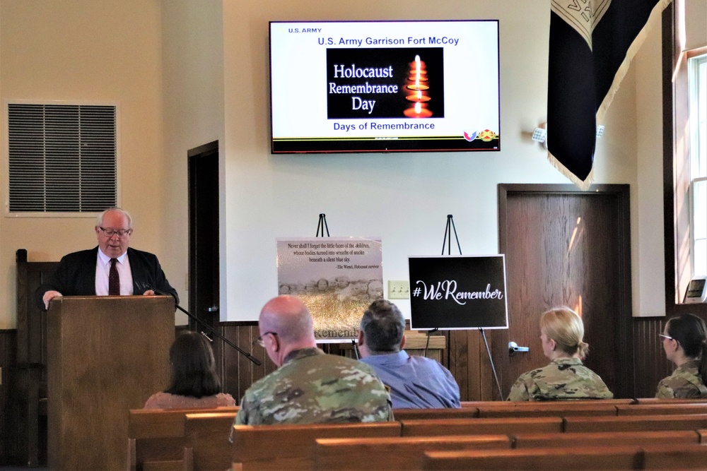 Fort McCoy observes 2024 Holocaust Remembrance Day, National Days of Remembrance