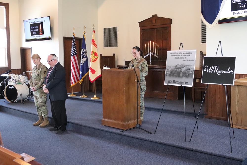 Fort McCoy observes 2024 Holocaust Remembrance Day, National Days of Remembrance