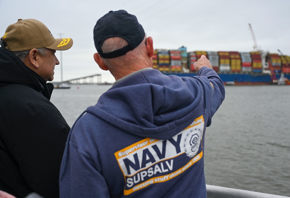 SECNAV Travels to Site of Francis Scott Key Bridge, Oversees Navy Equities