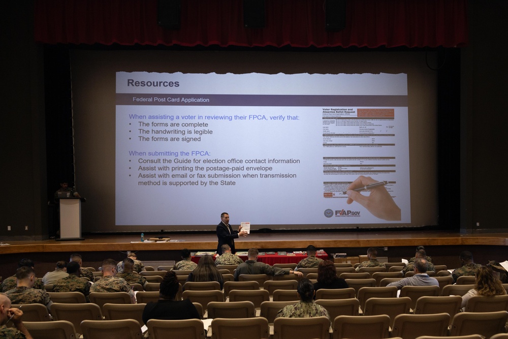 MCB Camp Pendleton hosts workshop for voting assistance
