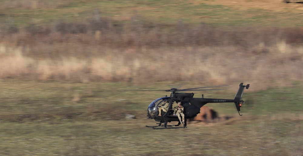 Legion Green Berets Train with Night Stalkers