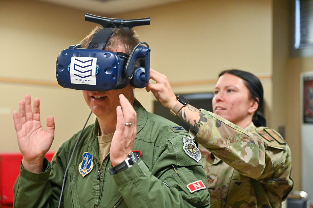 155th Security Forces demonstrates Street Smarts Virtual Reality training