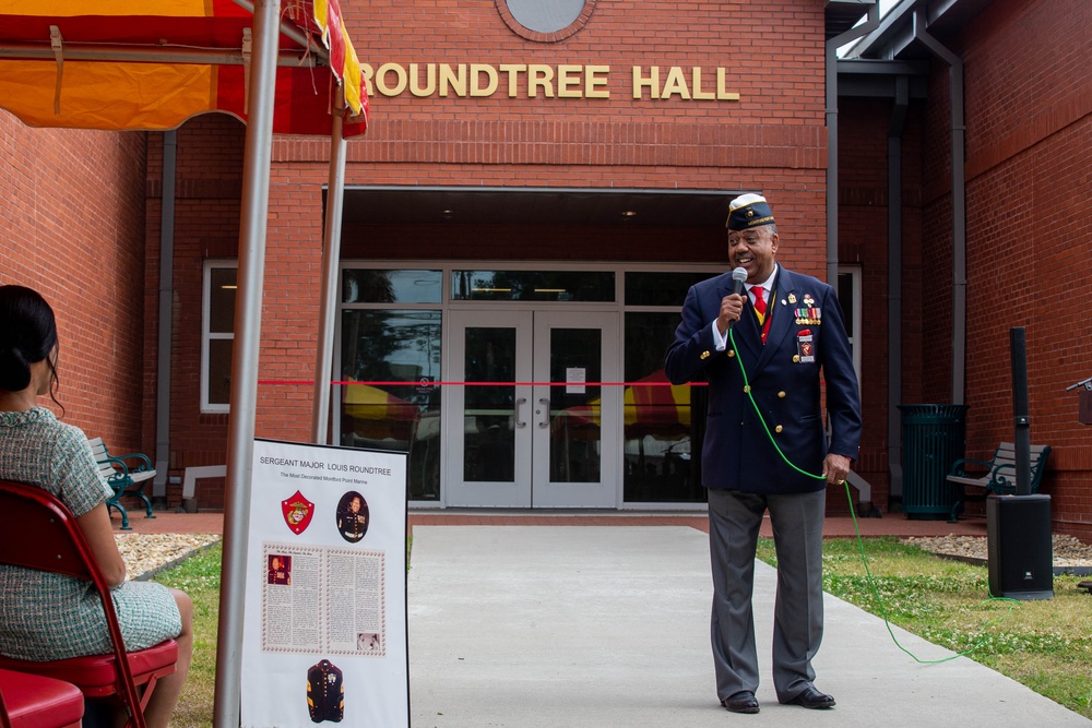 Sgt. Maj. Louis Roundtree, USMC (Ret.) Building Dedication Ceremony