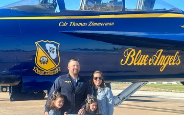 Hometown Hero Flies with Blue Angels
