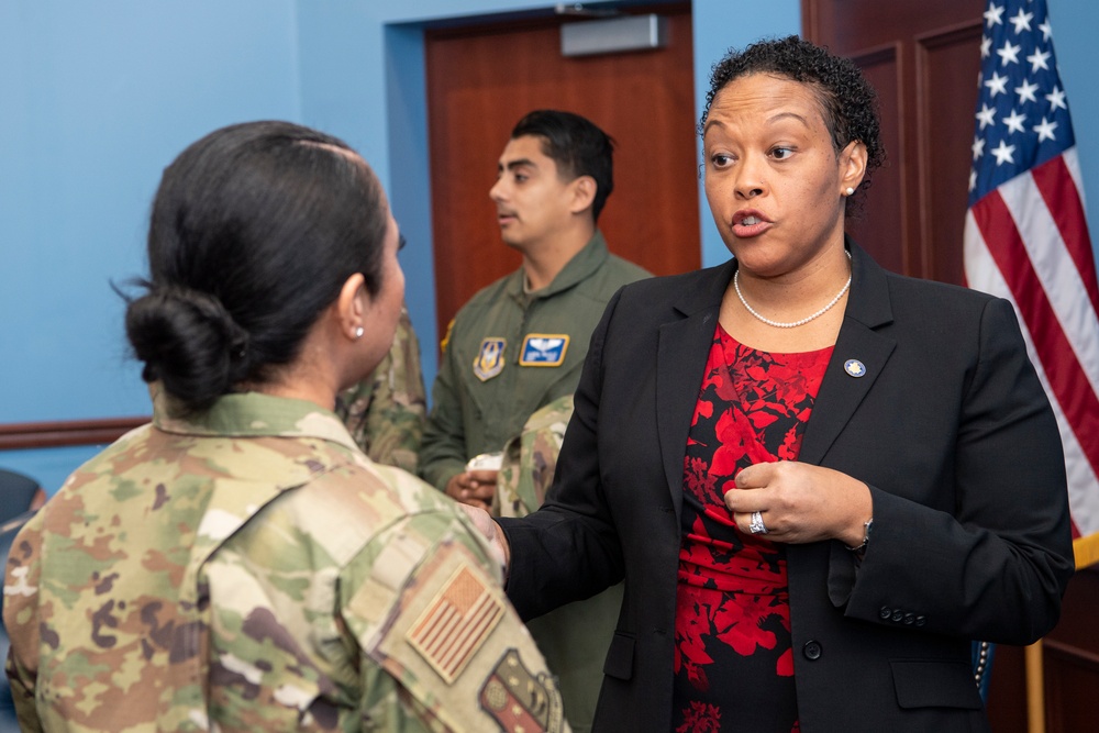 The Honorable Dr. McClain visits the 514th Air Mobility Wing