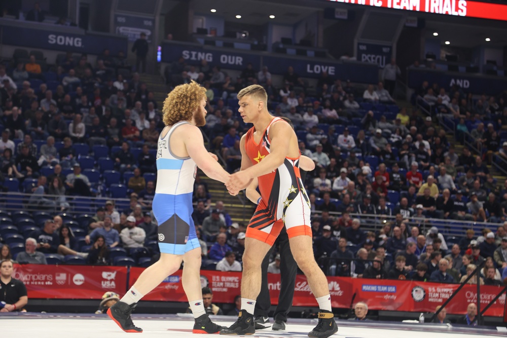 U.S. Army WCAP Soldier-Athletes compete in the U.S. Olympic Wrestling Trials