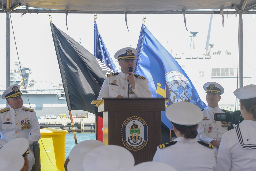 Littoral Combat Ship Squadron One Holds Change of Command Ceremony