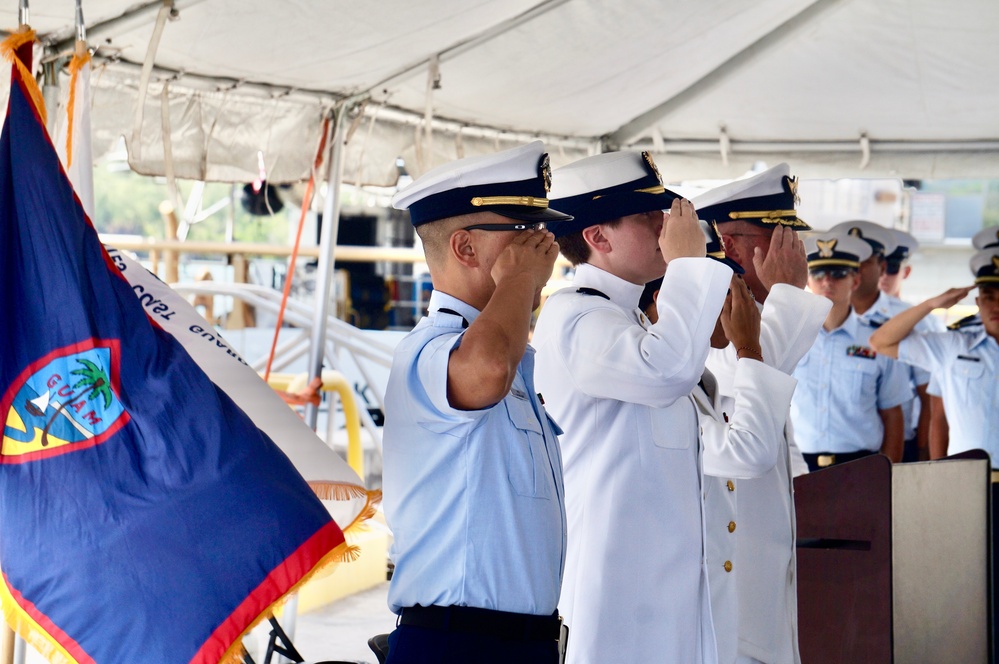 New commanding officer at helm of USCGC Myrtle Hazard
