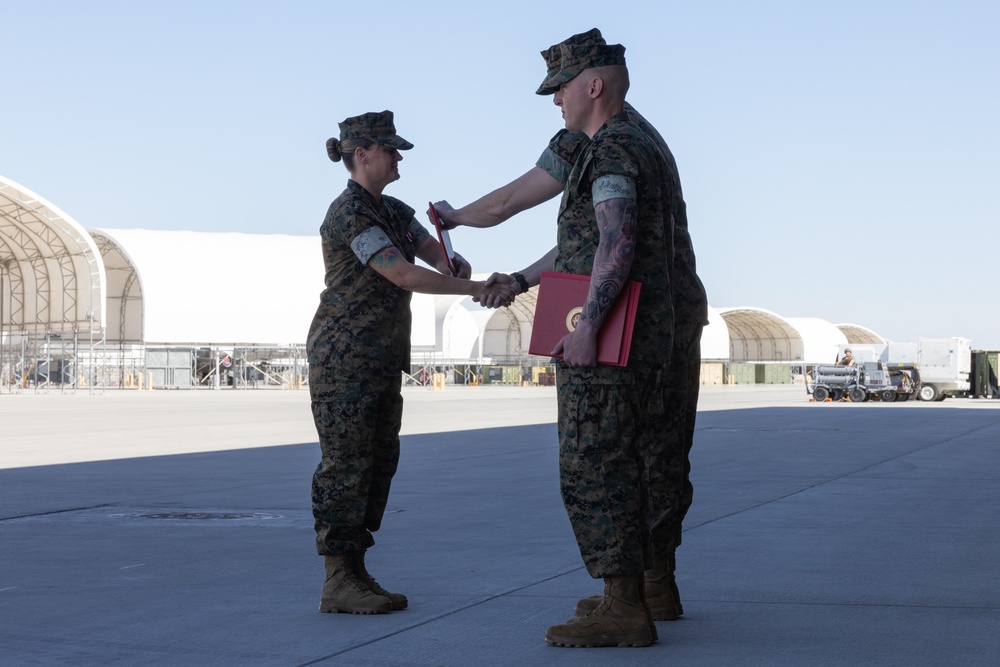 VMFA-214 conduct a Relief and Appointment Ceremony