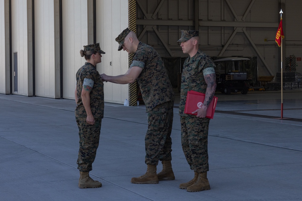 VMFA-214 conduct a Relief and Appointment Ceremony