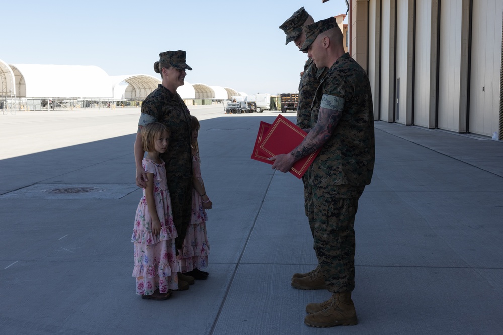 VMFA-214 conduct a Relief and Appointment Ceremony