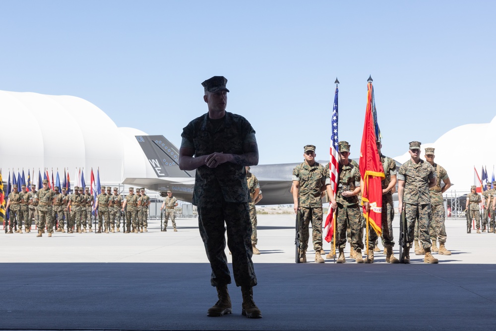 VMFA-214 conduct a Relief and Appointment Ceremony