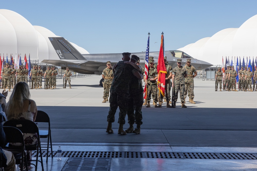 VMFA-214 conduct a Relief and Appointment Ceremony