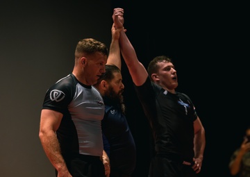U.S. Marines and Royal Marines compete in jiu jitsu during the 2024 Virginia Gauntlet