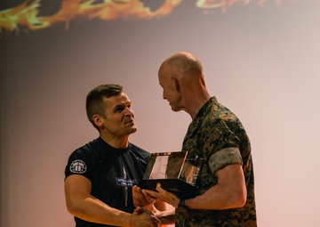 U.S. Marines and Royal Marines compete in jiu jitsu during the 2024 Virginia Gauntlet