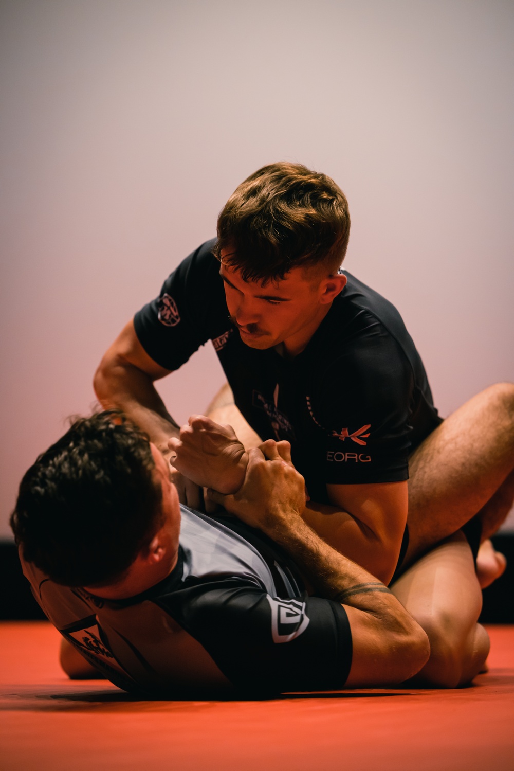 U.S. Marines and Royal Marines compete in jiu jitsu during the 2024 Virginia Gauntlet