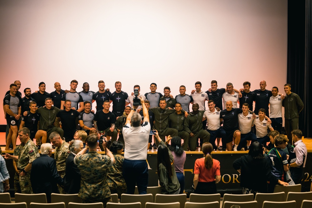 U.S. Marines and Royal Marines compete in jiu jitsu during the 2024 Virginia Gauntlet