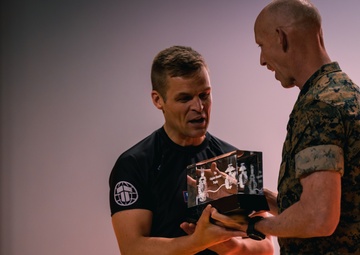 U.S. Marines and Royal Marines compete in jiu jitsu during the 2024 Virginia Gauntlet
